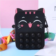 MOQ:2PCS SG SELLER  Pop It Coin Purse Coin Card Pouch EDC Adult Children Sensory Toy Relieve Autism 