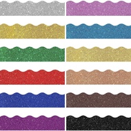 Glitter Shiny Classroom Blackboard Border Sticker Waterproof Bulletin Board Bulletin Board Border De