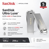 SanDisk Ultra Luxe USB 3.1 Flash Drive 128GB 256GB 512GB (150MB/s) Metal Pendrive Memory Stick [100%
