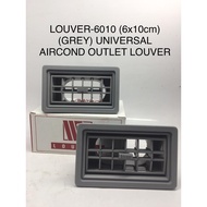 LOUVER - 6010 (6 x 10cm) (GREY) UNIVERSAL AIRCOND OUTLET LOUVER