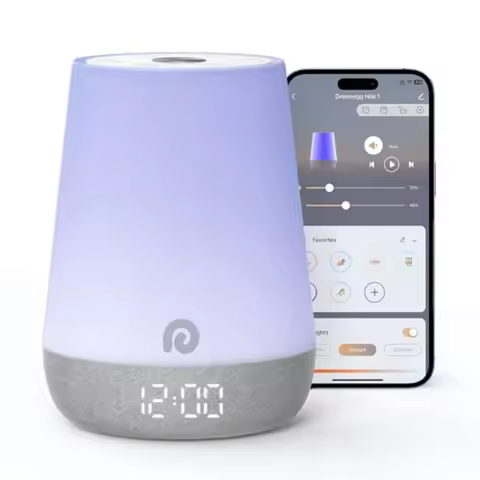 Nite 1 - Baby Sound Machine Sleep Trainer Night Light for Ok to Wake Alarm Clock 34 Soothing Sounds 