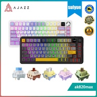 AJAZZ ak820max The third mock examination mechanical keyboard wireless bluetooth side carved e-sport