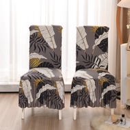 Stretch all-bag milk silk printed skirt lace chair cover for home hotel banquet