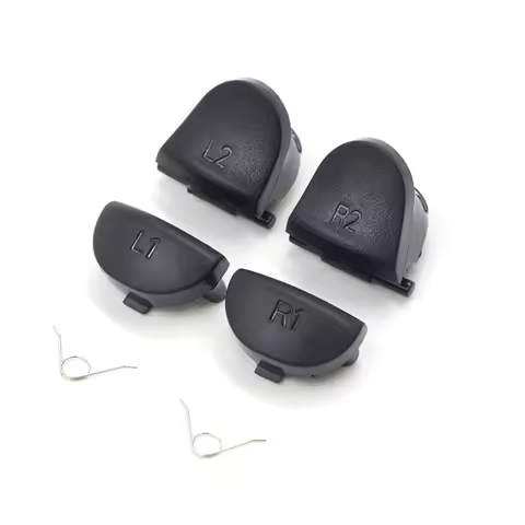 Black Replacement L1 R1 L2 R2 Trigger Buttons For PlayStation Dualshock 4 For PS4 Game Controller Ac