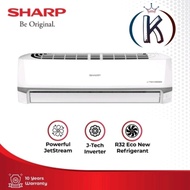 AC sharp 1/2 pk inverter garansi 10 tahun