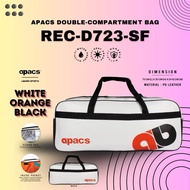 APACS REC-D723-SF Double Compartment Bag with Thermal Silver Foil 8pcs Rackets Bag