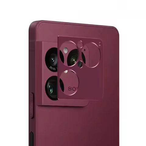 For Sony Xperia 1 VIII Metal Aluminum Camera Lens Protector Camera Hollow Lens Ring Film Cover Case 