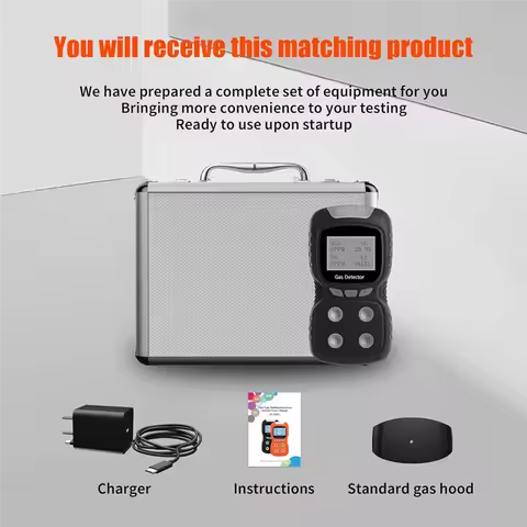 【Shop Now】4 Gas Monitor,4 Gas Detector For H2S,CO,LEL And O2,Adopt High-Precision ADC Acquisition Ch