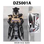 Body Cover Set DEMAK EVO-ZR 110 BLACK GREEN YELLOW ORANGE COVERSET Original Demak EVO ZR EVOZR Free 