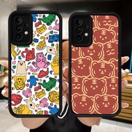 Q57 Tiger soft Casing for Samsung A34 A55 A54 A36 A15 A35 S25 Ultra A16 A24 A05S A25 A56 A04s A14 5G