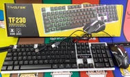 T-WOLF TF230 Rainbow LED Gaming Keyboard And Mouse Combo Bundle
