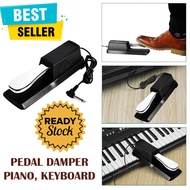 Pedal Damper Piano Keyboard Injakan 1/4 inch Jack Kabel 1.5 Meter Pedal Injak Sustain Key Board Dess
