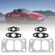eleganthome Turbo Gasket Set  Mounting Kit Easy Installation 2 Pcs Metal Alloy Paper Turbocharger fo