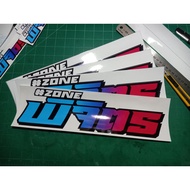 PVC Printed Stickers Phichit Zone Size 35x9 cm.