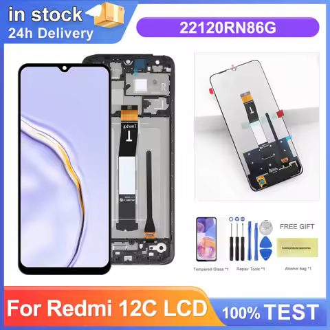 6.71" For Xiaomi Redmi 12C LCD Display Touch Screen Panel Digitizer Assembly For Redmi 12c Screen 22