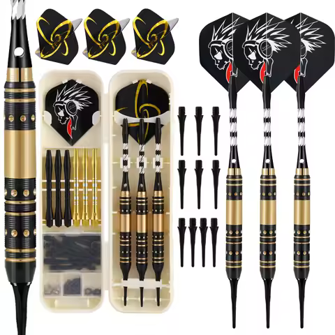 Huanqu 20g Copper Dart Set, Includes a Dart Storage Box, Comes with Three Extra Aluminum Shafts, Thr