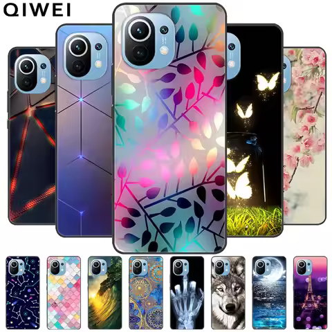 For Xiaomi 11 Lite 5G NE Case Protective Silicone TPU Phone Cases for Xiaomi Mi 11 Lite 5G Shockproo
