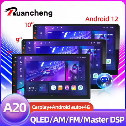 2 Din 7‘’ 9‘’ 10‘’ Car Radio Multimedia GPS Android12 CarPlayer 2din 8 Core Carplay 8G+256G 4G For V