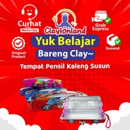 / Tin Pencil Case Children's Tin Pencil Case with Character Stacking