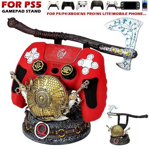 NEW Controller Holder For PS5/XBox/PS4/Switch Gamepad Stand God of War Desktop Decoration Universal 