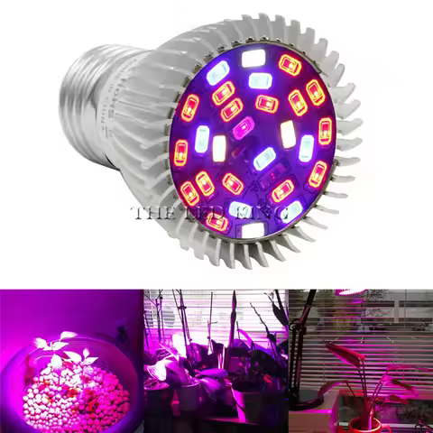 30W Full Spectrum LED Grow Light E27 Growing Lamp GU10 E14 Bulb 28LEDs UV IR Plant Lamp AC85-265V fo