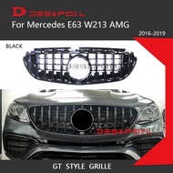 Real E63 AMG Grille Panamerica GT Grill For Mercedes Benz AMG E63 2016-2019 E63s Front Bumper Car St
