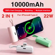 Mini Portable Powerbank External Battery Plug Play Power Bank Type C Fast Effective Charger For iPhone Samsung Huawei