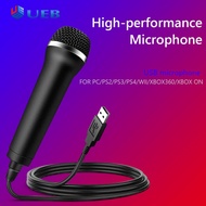 ไมโครโฟนคาราโอเกะไมโครโฟนแบบมีสาย USB สำหรับ PS 4 Xbox PC สวิตช์ PS4