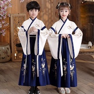 Hanfu Traditional Chinese Dress Ancient Children's Performance Students  Hanfu Performance clothes for Children's Day