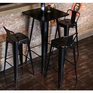 Black Iron Table Cafe Table High Dining Table Dining Table Iron Cafe Table Chairs Tolix Chairs Bar C