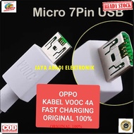 J02 KABEL DATA OPPO ORIGINAL VOOC 4A MICRO USB 7 PIN F9 SUPER FAST CHARGING CABLE CHARGER FLASH CAS