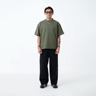 All Around Faded Boxyfit Tshirt Olive 235GSM