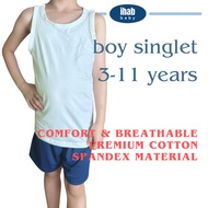 [IHAB KID] Singlet Kanak-kanak  100% Premium Cotton Summer Singlet