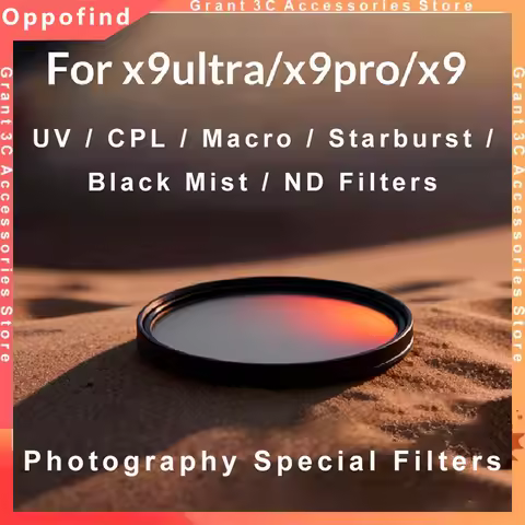 Phone Camera Filter For Oppo Find X9 Ultra X9 Pro 67Mm UV/CPL/ND/Macro/Black Mist/ Starburst Phone F
