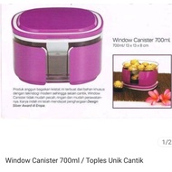 window Canister tupperware