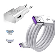 SMT🧼CM EU Charger Adapter USB Fast Charging Cable For Samsung Galaxy S10 S9 On6 A8 A9 Wide 3 J6 J4 On7 Pro Micro USB Typ