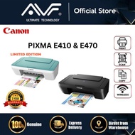 CANON E410 (WIRED) & E470 (WIFI) PRINT/ SCAN/ COPY WIRED AND WIFI PRINTER ORIGINAL INK CARTRIDGES