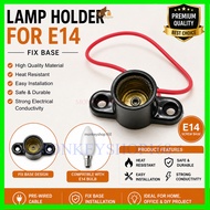E14 Lamp Holder Fix Base Red Wire  // E14 Holder Tapak Lampu E14 Screw 1pcs