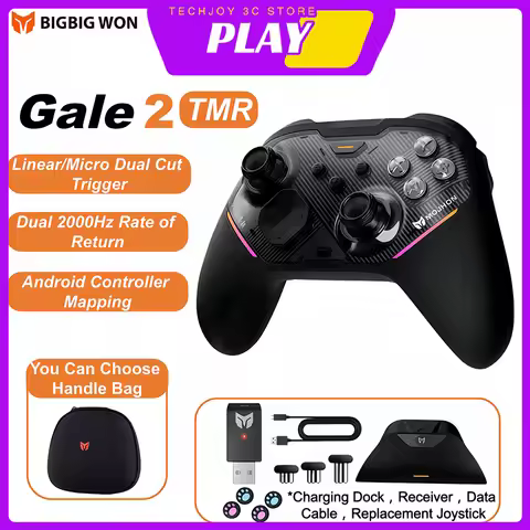 BIGBIG WON Gale 2 Wireless Game Controller Custom Tmr Joystick Mechanical Keys For PC Steam Switch A