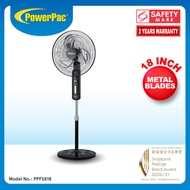 PowerPac Stand Fan Metal Blade Stand Fan 18 inch (PPFS818)