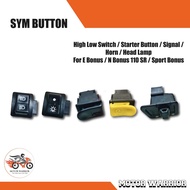 SYM BUTTON HIGH LOW SWITCH / STARTER BUTTON / SIGNAL / HORN / HEAD LAMP FOR E-BONUS/ N BONUS 110 SR 