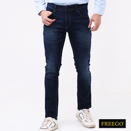 Freego Mens Denim Long Pants Slim Tapered Fit Stretch GBB23-0021