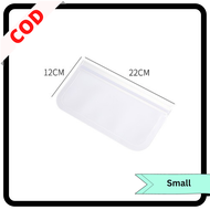 KANTONG PLASTIK ZIPLOCK FOOD STORAGE BAG TRANSPARANT REUSABLE POUCH DOFF ZIPLOCK TEMPAT PENYIMPAN MA