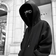 [Speed Fashion Foreign Trade Casual Warehouse] Ninja Sunscreen Zipper Hoodie Big Hat High Zipper Col