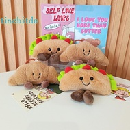 [TinchitdeS] Bread Plush Pendant Toy Creative Croissants Roll Taco Cake Plush Doll Keychain Decorati