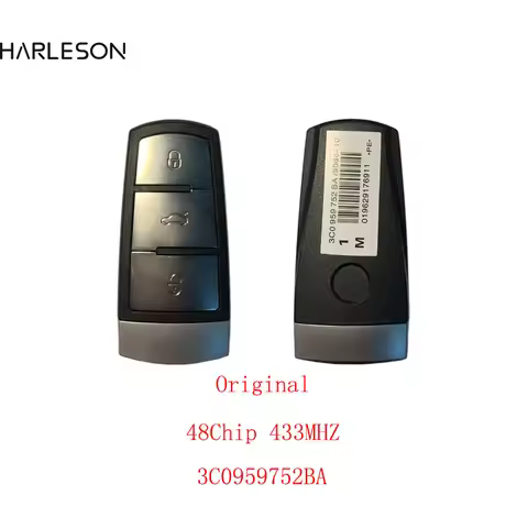 Original 3 Buttons Flip Smart Car Remote Key Fob with ID48 Chip 3C0959752BA 433MHZ ID48 For VW Passa