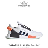 Adidas NMD R-1 V2 White Solar Red Shoes