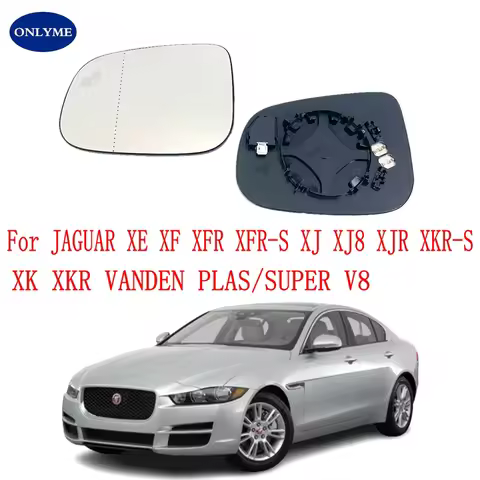 Car Heated Blind Spot Mirror Glass For Jaguar XK XKR XE XF XFR XFR-S XJ XJ8 XJR XKR-S VANDEN PLAS/SU