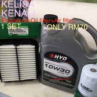 HYO 10W-30 Engine Oil+Oil filter+Air filter