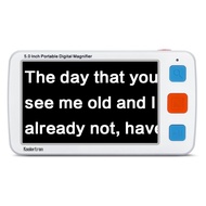 5 inch Digital Video Magnifier, Handheld Portable Electronic Reading Aid Support AV Output to TV wit